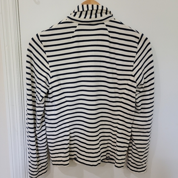 J. Crew Blue and white striped Soft Cotton Blazer Jacket Size XS - Picture 8 of 15